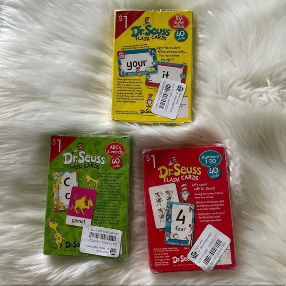 Children’s Dr. Seuss Educational Cards NWT - Picture 2 of 3